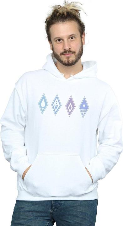 Immagine prodotto Disney Frozen 2 Elements Symbols Felpa con Cappuccio Uomo (XXL)
