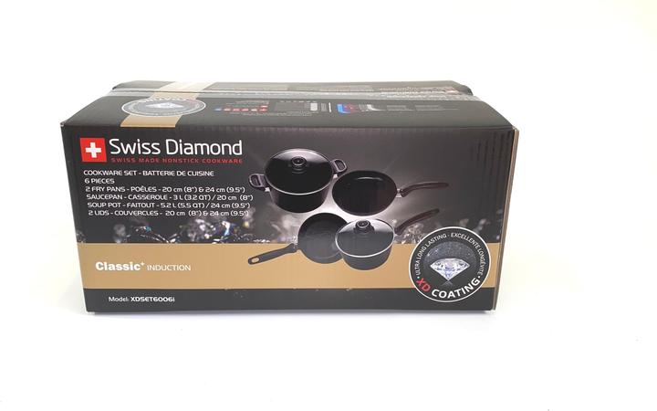 Image du produit Swiss Diamond XD Classic+ Induction Set 6 pcs (Ensemble de casseroles et de poêles de cuisson, Aluminium)