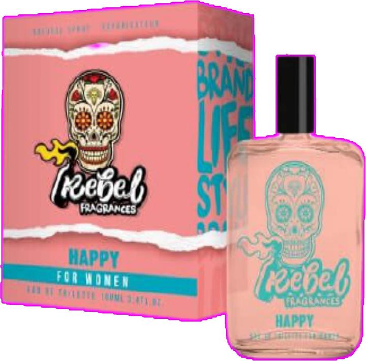 Actual product image Rebel Happy Women Eau De Toilette 100ml (Eau de toilette, 100 ml)