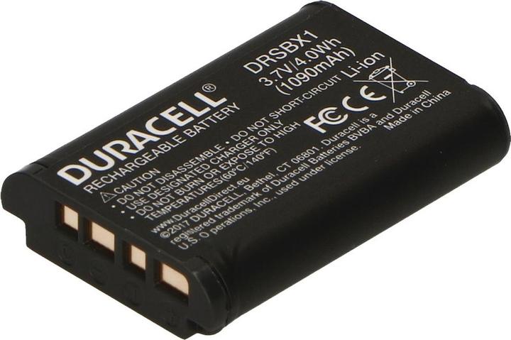 Actual product image Duracell Li-Ion battery 1090 mAh for Sony NP-BX1 (Rechargeable battery)