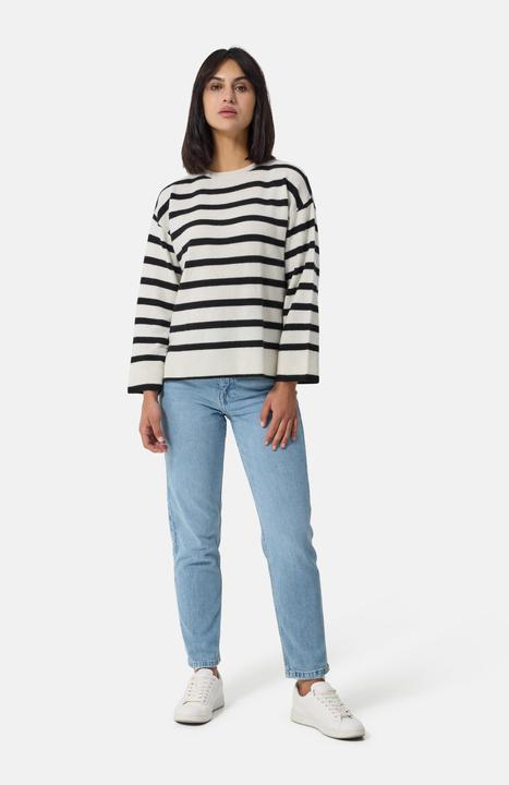 Actual product image Cash-Mere Kaschmir Rundhals Pullover gestreift (XS, S)