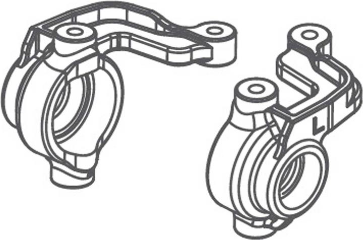 Image du produit Absima Porte-fusée de direction G/D