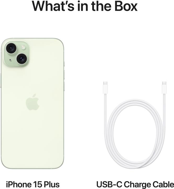 Actual product image Apple iPhone 15 Plus (128 GB, Green, 6.70", SIM + eSIM, 48 Mpx, 5G)
