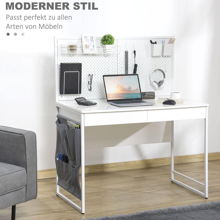 Actual product image Homcom Desk (110 x 58.5 x 127 cm)