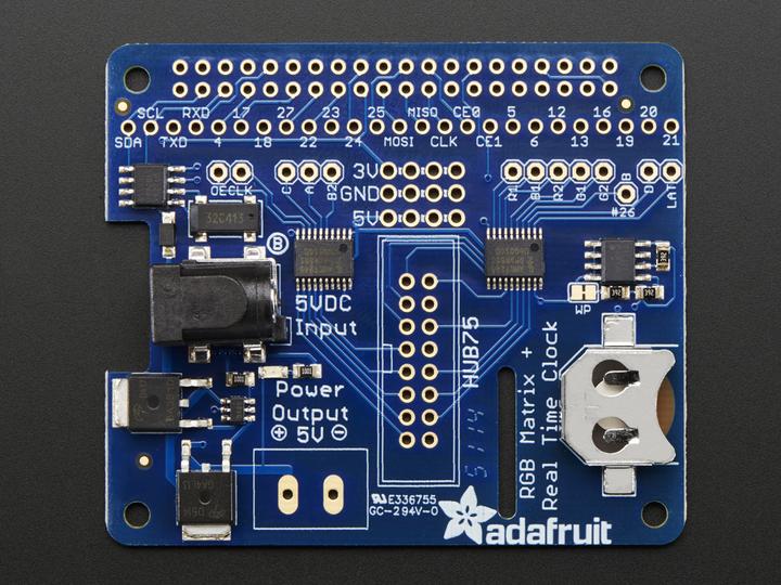 Produktbild Adafruit RGB Matrix HAT RTC für Raspberry Pi (Shield)