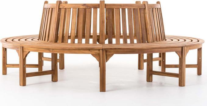 Produktbild Swisshandel24 Baumbank Novum rund 250 cm, teak