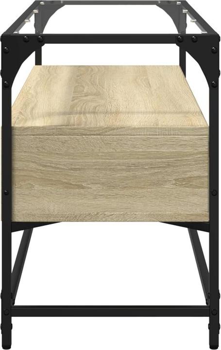 Productafbeelding VidaXL TV-meubel met glazen blad 98 x 35 x 51cm
