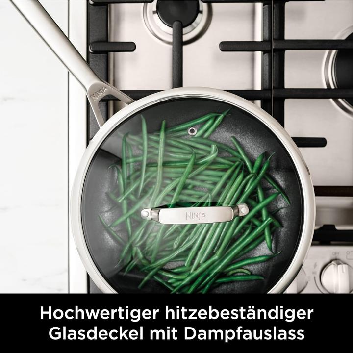 Image du produit Ninja NIA Set de casseroles et poêles 5t.Z.ES (24 cm, Ensemble de casseroles et de poêles de cuisson, Acier inoxydable)