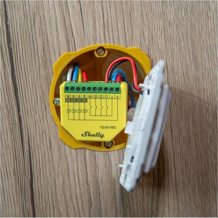 Actual product image Shelly Plus RGBW PM (Dimming actuator)