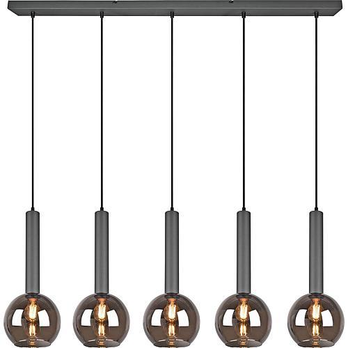 Image du produit Trio 310300532Pendelle noire 'Clayton' 5flg (E27)