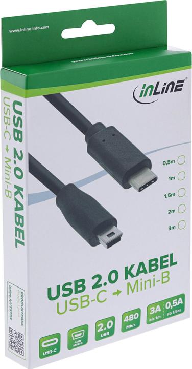 Actual product image InLine USB 2.0 cable (1.50 m, USB 2.0)