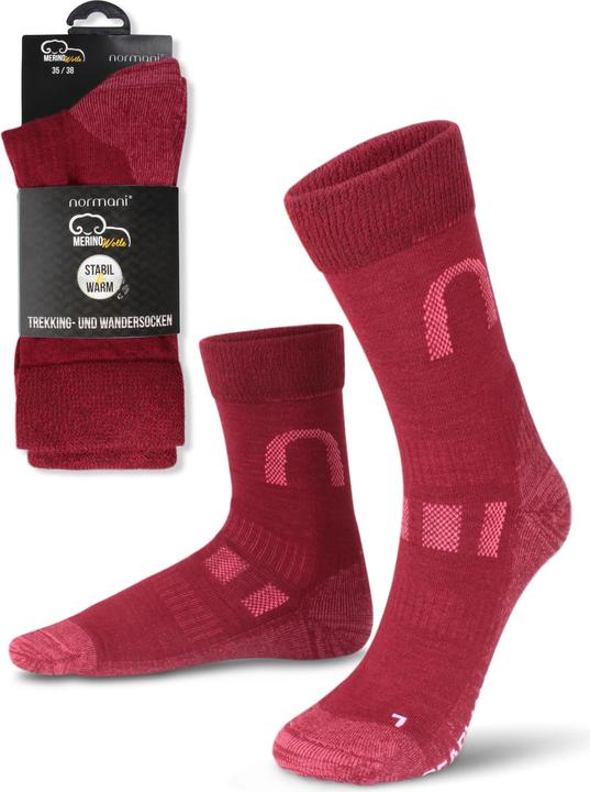 Actual product image Normani 2 pairs of Melton merino wool hiking and trekking socks (pack of 2, 47 - 50)