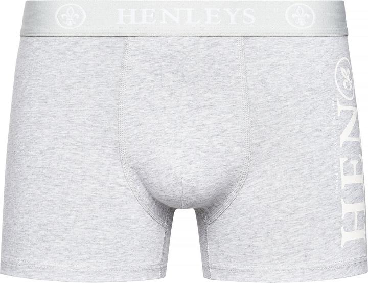 Actual product image Henleys Mens Kelmack Marl Boxer Shorts (Pack of 5) (L, 5-pack)