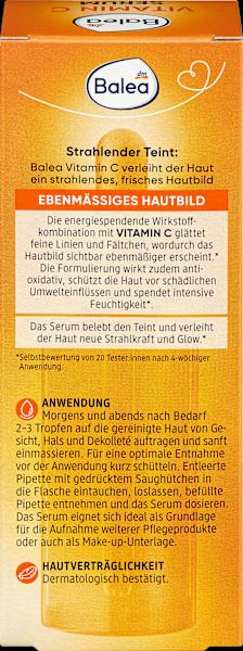 Nährwerte und Zutaten dm Balea Vitamin C Serum (30 ml)