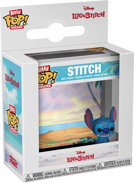 Actual product image Funko Disney Bitty POP! deluxe vinyl figures Stitch(Beach) Display (12) 2.5 cm