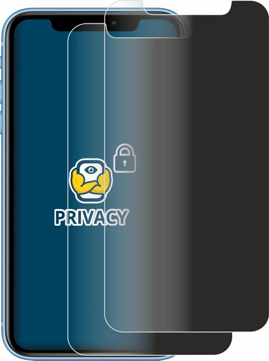 Actual product image BROTECT Anti-spy privacy film Blue light protection film (2 Piece, Apple iPhone XR)