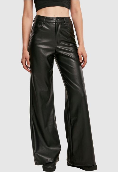 Immagine prodotto Urban Classics Pantaloni a gamba larga in ecopelle da donna (29)