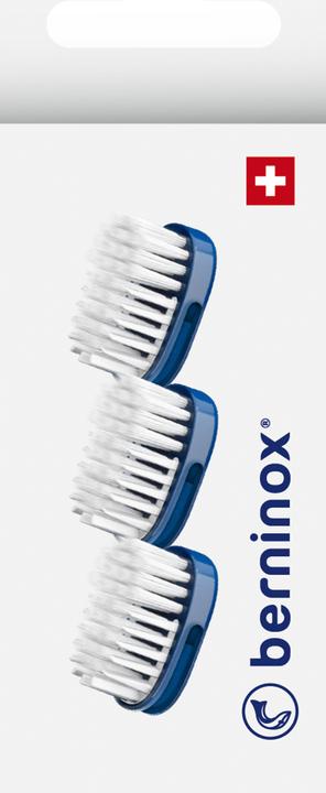 Berninox Ersatz-Zahnbürstenköpfe ozeanblau soft 3 Stk (3 x)
