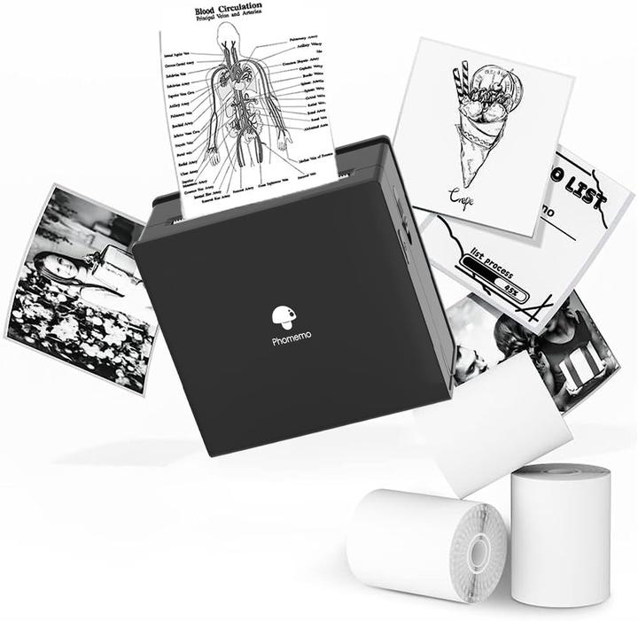 Immagine prodotto Phomemo Tragbarer Bluetooth-Fotodrucker mit 3 Rollen