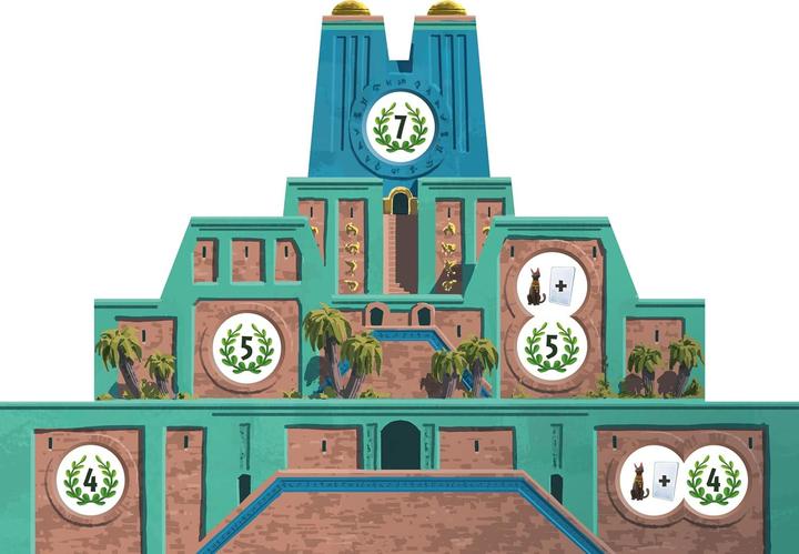 Produktbild Asmodée 7 Wonders Architects - Medaillen: Italienische Ausgabe (Italienisch)