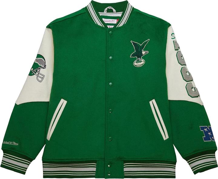 Mitchell & Ness M&N Legacy Varsity Wool Jacke - NFL Philadelphia Eagles - XL (XL)
