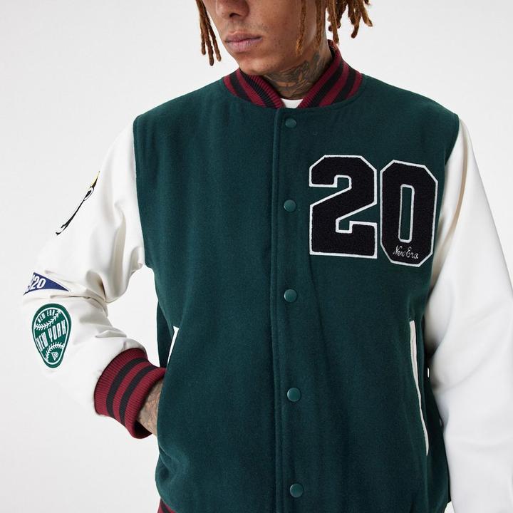 Produktbild New Era Varsity College Jacke - BRAND PATCHES - M (M)