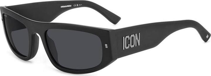 Dsquared2 icon 0016/s rechteckige Acetat -Sonnenbrille für Männer