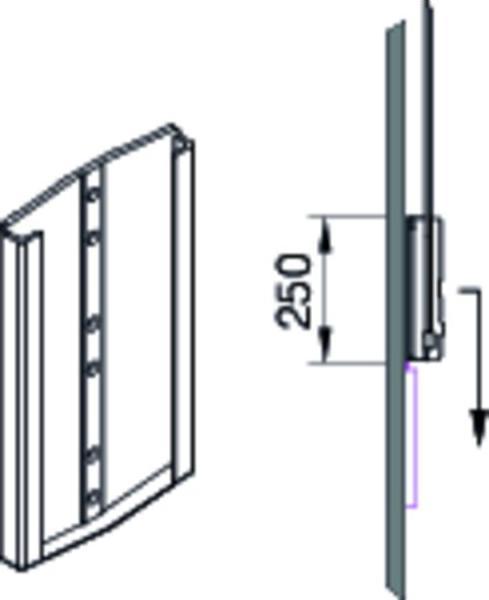 Actual product image Servetto Clothes lift junior holder plastic grey (2 pcs.)