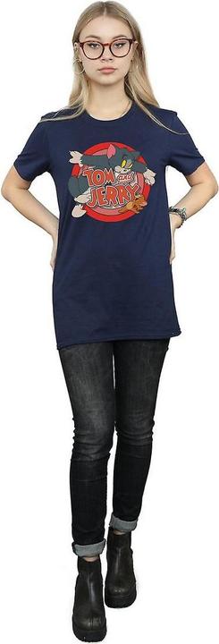 Image du produit Tom & Jerry T-shirt boyfriend en coton Catch pour femmes/femmes (XL)