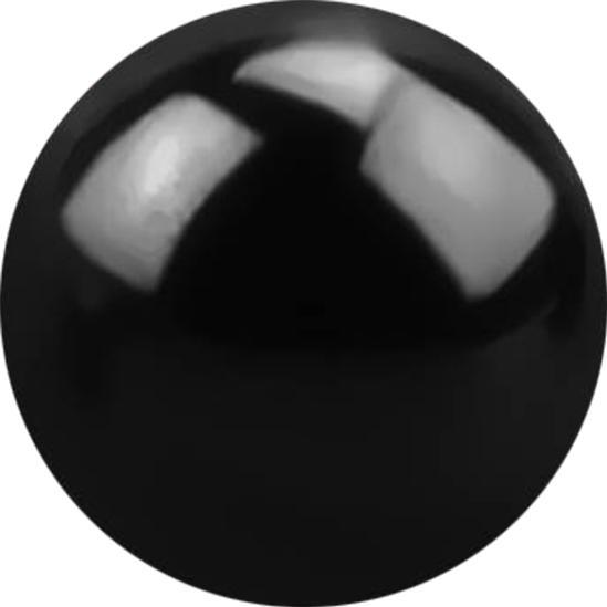 Immagine prodotto Star Piercing Micropalla nera (senza ottone, Acciaio chirurgico 316L)
