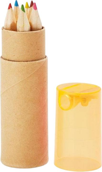 Actual product image MidOcean Petit Lambut Coloured Pencil (Pack of 6) (Transparent orange, 6 x)