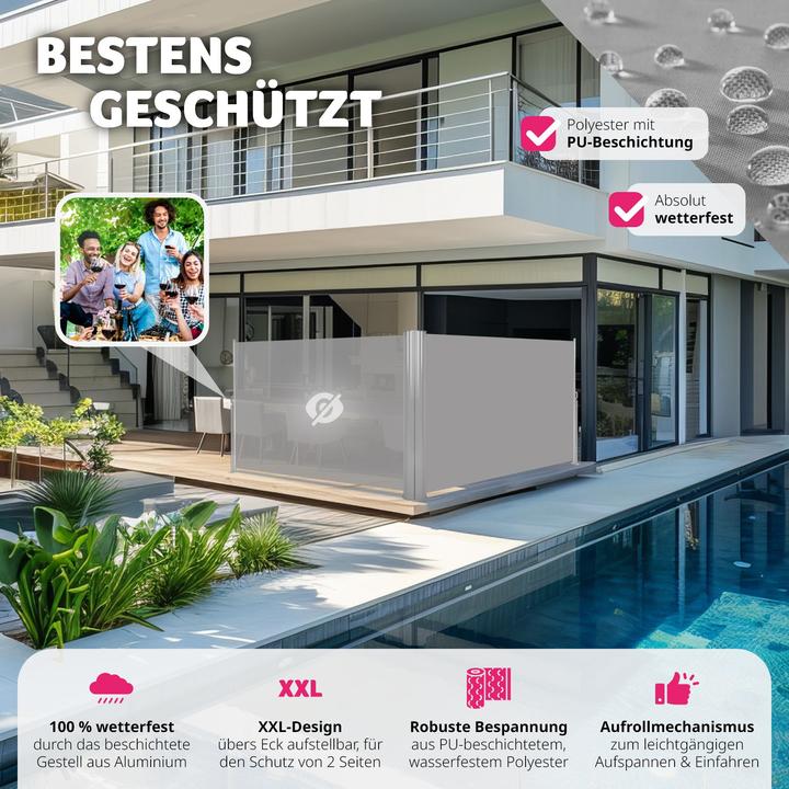 Immagine prodotto tectake Tenda laterale doppia (6 m)
