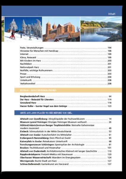 Produktbild 1000 Places-Regioführer Harz