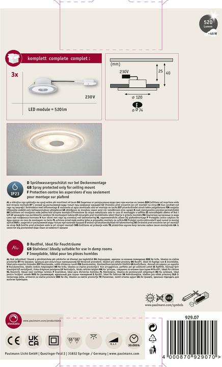 Actual product image Paulmann Premium Whirl (600 lm)
