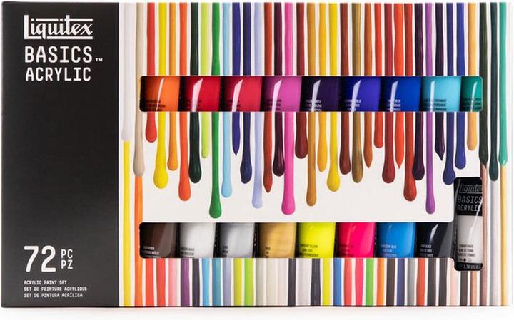 Liquitex Grundlagen - Acrylfarbe - Komplette Set von 72 Farben - 22 ml (Multicolore, 22 ml)
