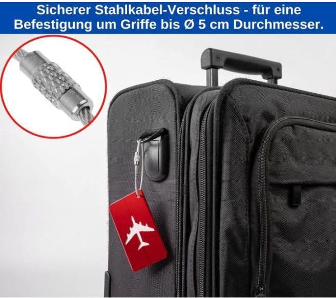 Image du produit MU Style Série Plane (Cadenas + étiquette pour bagage)