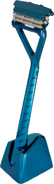 Actual product image Leaf Shave Leaf Razor Berryblue incl. stand