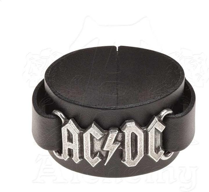 AC/DC Logo Lederarmband Erwachsene (100% synthetisches Material)