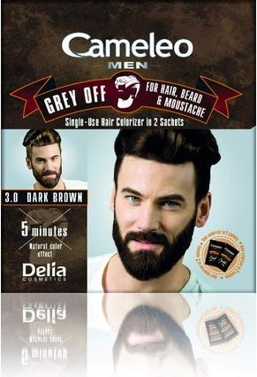 Immagine prodotto Delia Cosmetics Cameleo - Tintura per capelli per uomo castano scuro. Nessun capello grigio. Buona copertura. 2x15ml (3,0 Marrone scuro)
