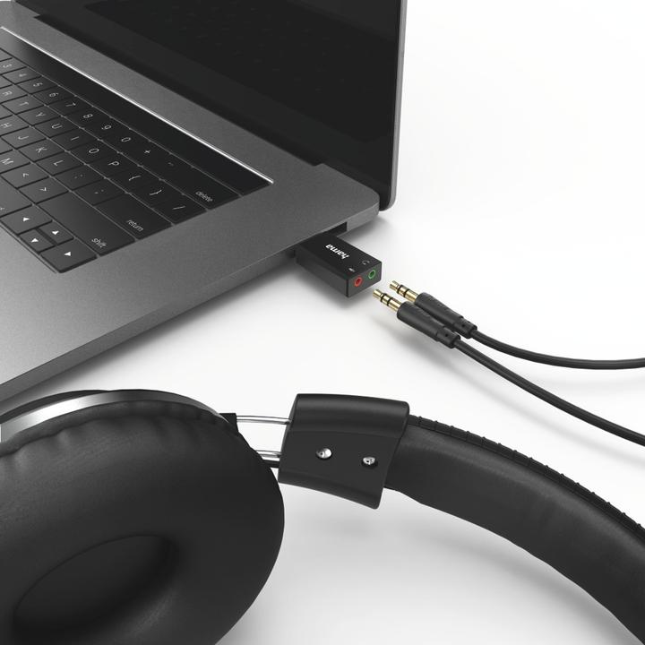 Actual product image Hama USB-Soundkarte 2.0 Stereo (USB 2.0)