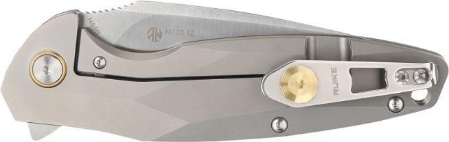 Actual product image Ruike M105-TZ, Titanium folding knife (9.40 cm)