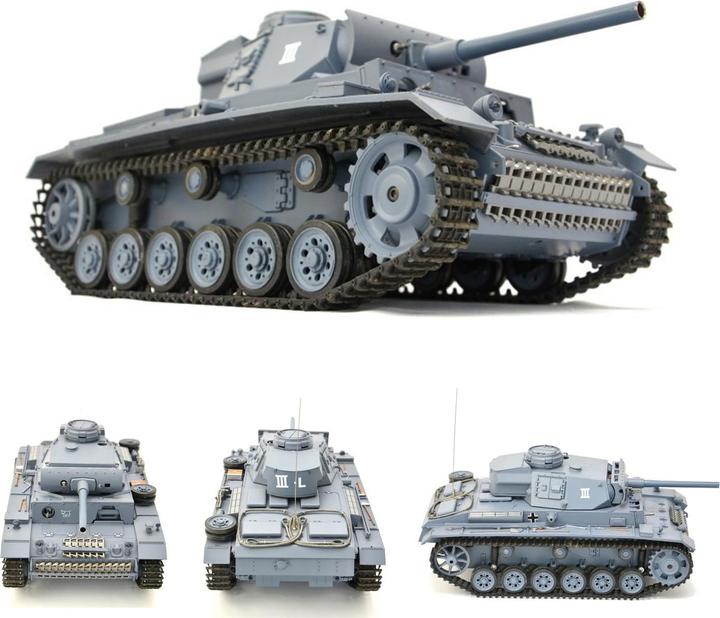 Produktbild Es-toys Heng Long RC Panzer Kampfwagen III, 1:16 (RTR Ready-to-Run)