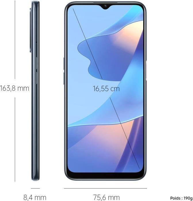 Produktbild OPPO A16 (64 GB, Crystal Black, 6.52", Dual SIM, 13 Mpx, 4G)