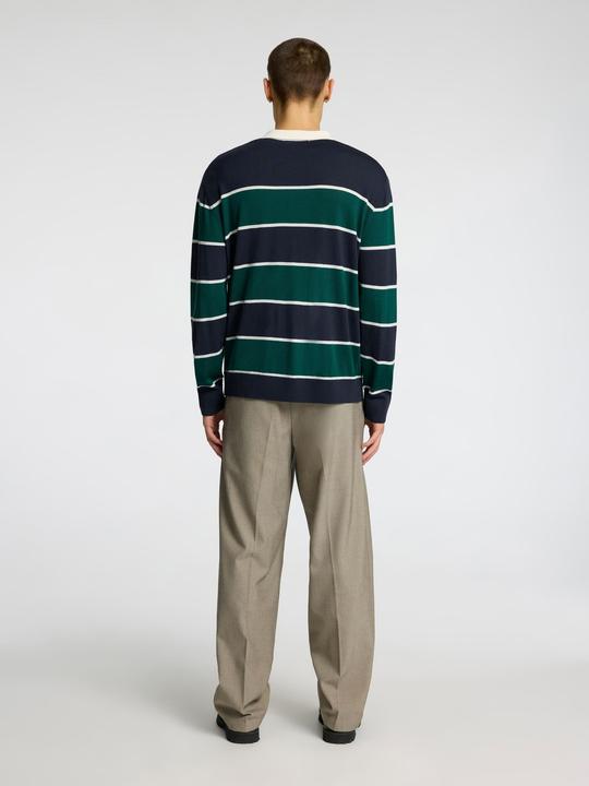 Actual product image Selected Homme 100% Merinowoll Langarm-Poloshirt (XL)