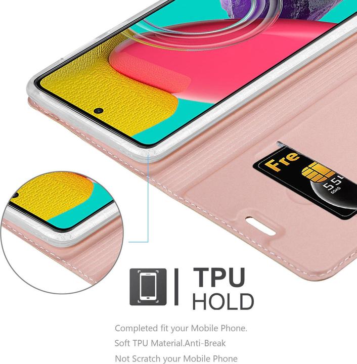 Actual product image Cadorabo Classy Book Case for Samsung Galaxy M53 5G (Samsung Galaxy M53 5G)