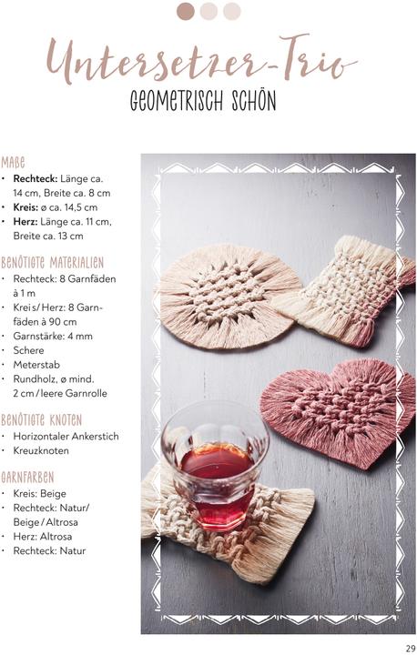 Actual product image Simple macramé creative set. With instruction book and material