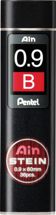 Image du produit Pentel Mines pour porte-mines Ain Stone 0,9mm (Recharger, Gris, 0.90 mm)