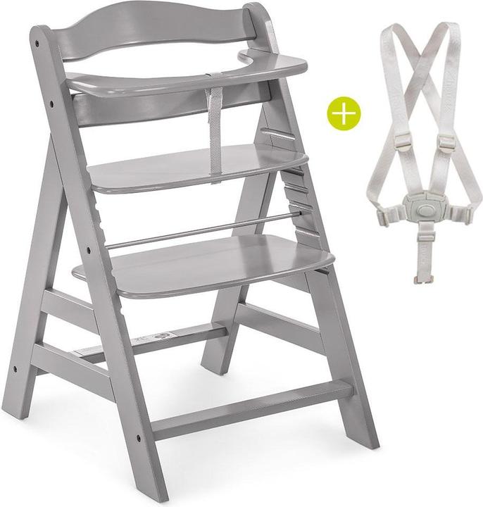 Produktbild Hauck Hochstühle Alpha Plus Grau Newborn Set Deluxe - 4-tlg. Hochstuhl (Hochstuhl)