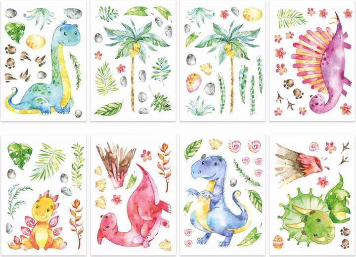 Immagine prodotto Papierdrachen Tatuaggi da parete - Dinosauri - Set 5 (2 x 22 x 32 cm)