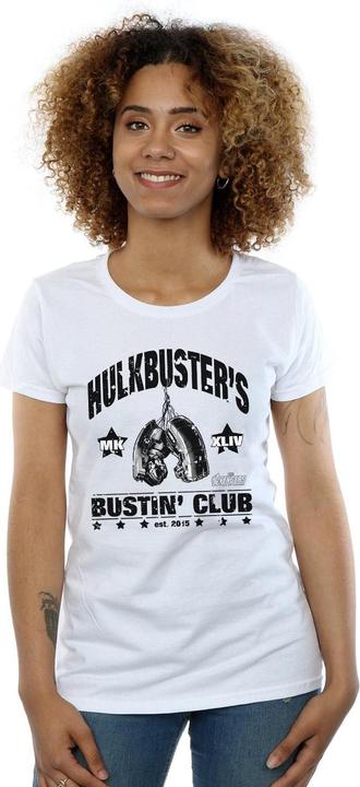 Actual product image Womens/Ladies Iron Man Hulkbuster's Bustin' Club Cotton T-Shirt (M)
